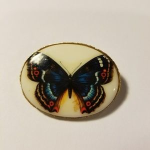 West Germany Vintage Bold Butterfly Brooch Beauty